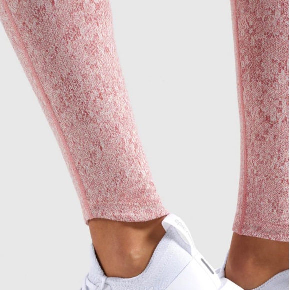 Gymshark Fleur Texture Leggings — Brick Red Size S - Picture 2 of 8